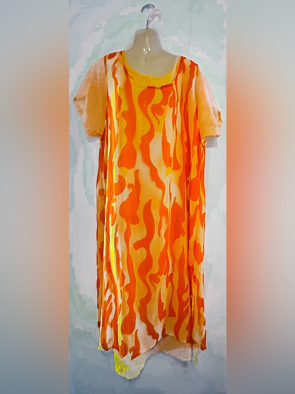 Orange and Yellow Sundress